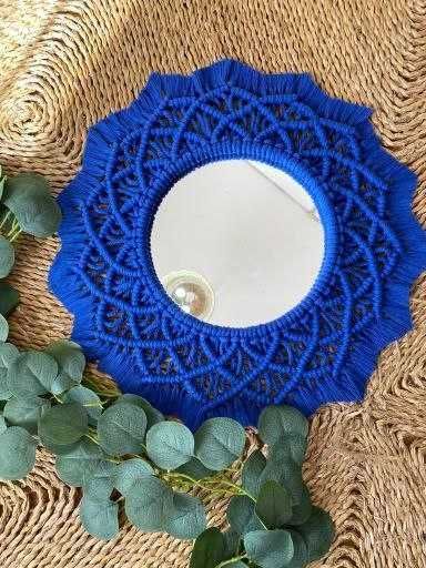 Espelho decorativo - Macramé
