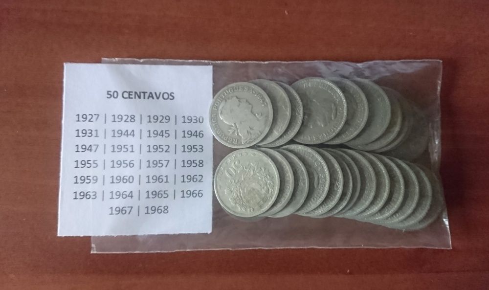 Lote de 26 Moelas Antigas - 50 CENTAVOS