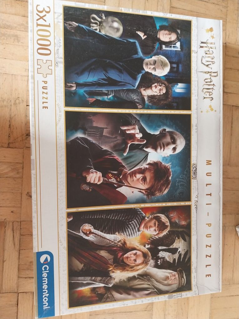 Puzzle Harry Potter 3x 1000 clementoni