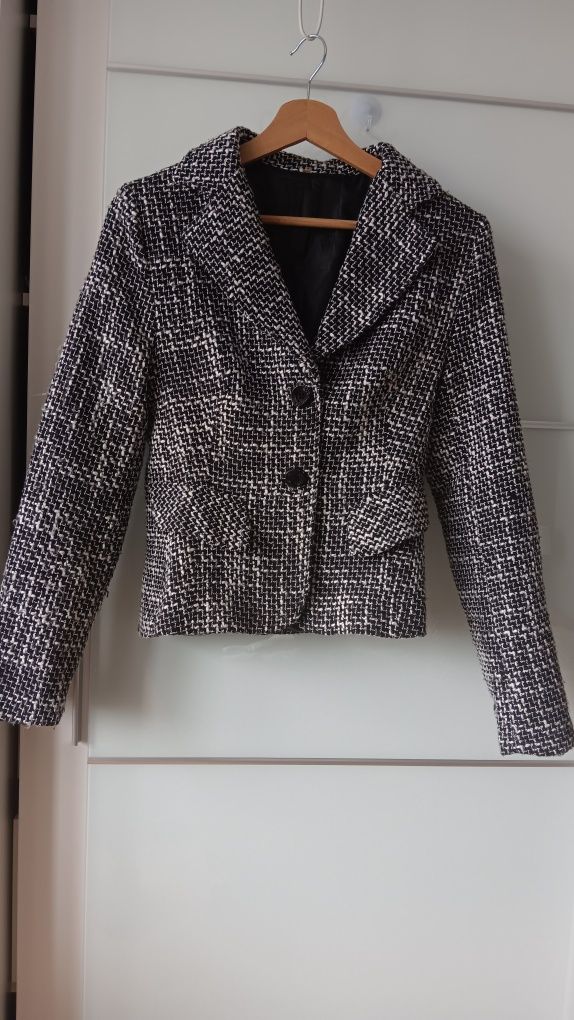 Ładna marynarka r.S, 15% wełny