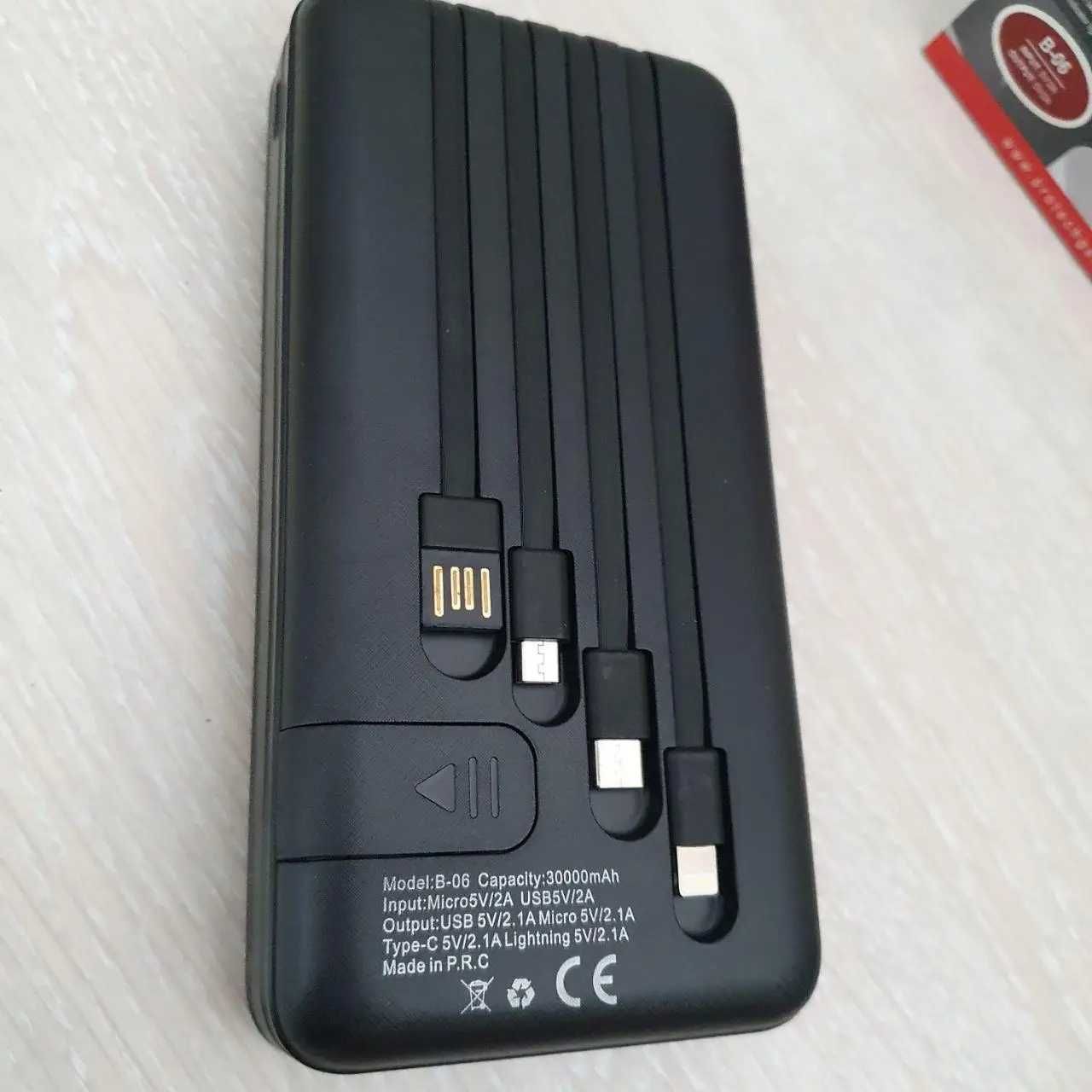 Повербанк, PROTech, 30000 mAh, Потужний Power Bank, зарядна станція