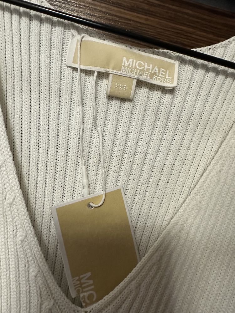 Sukienka Michael Kors biala midi XS S