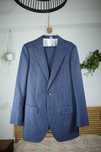 2-częściowy, wełniany, niebieski garnitur SuitSupply, SuSu 120's, L/98