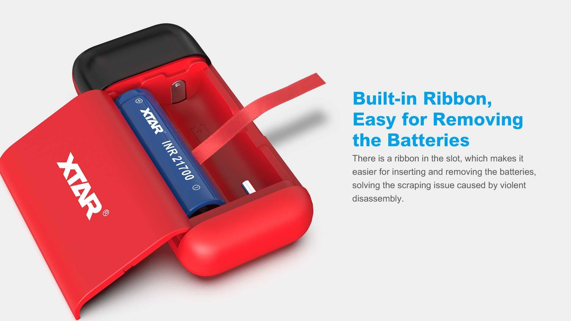 Ładowarka 2 kanałowa z funkcją Power Bank Xtar - PB2S Black