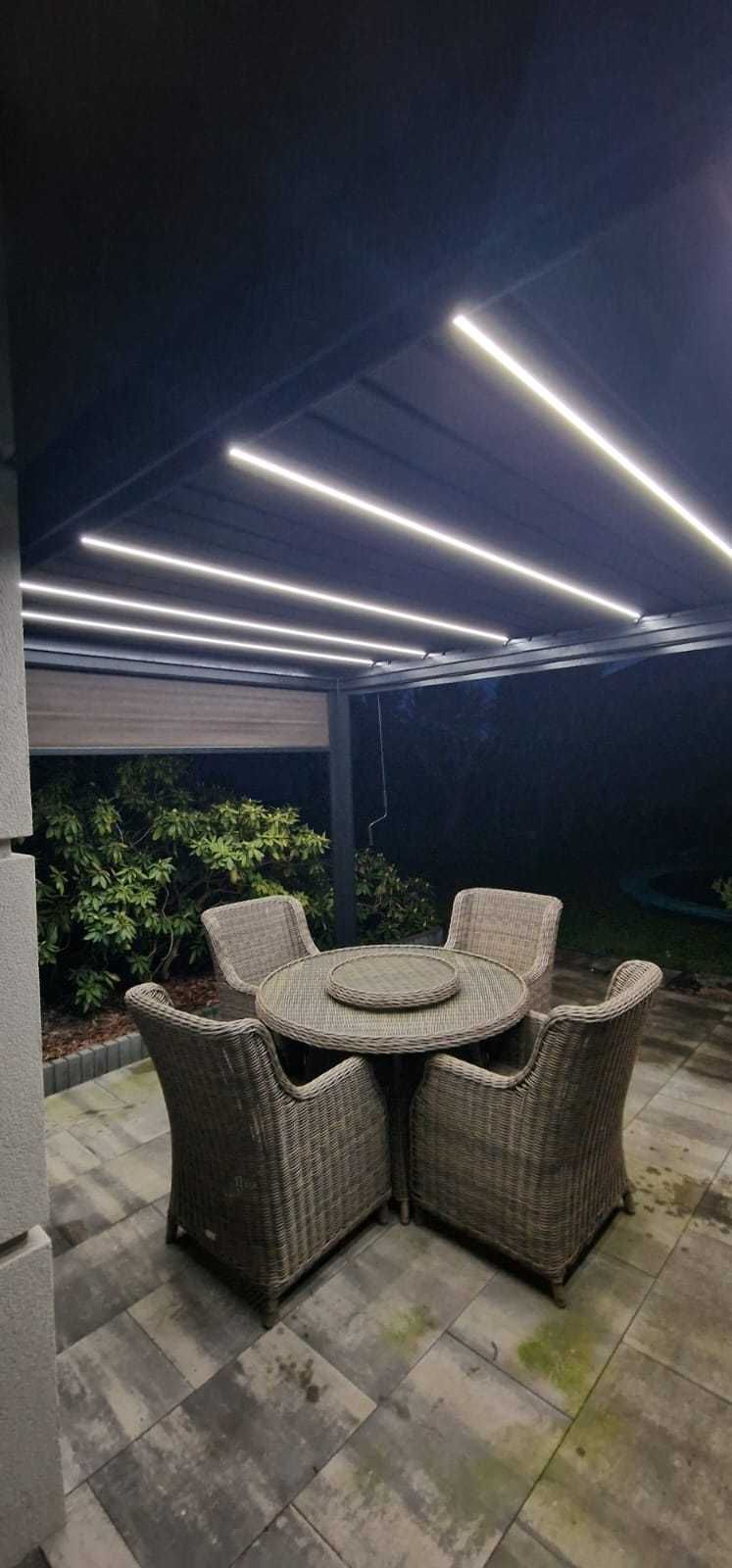 Pergola Ogrodowa Tarasowa Aluminiowa 3x4 Lamele Zadaszenie Tarasu