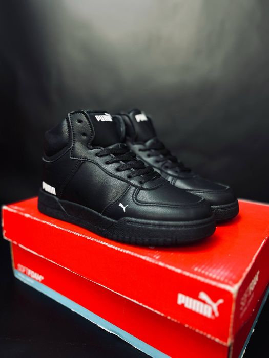 Puma кроссовки черные мужские женские/ размеры 35-41 зима