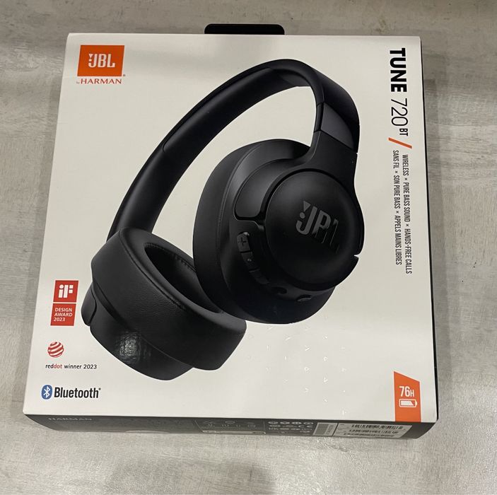 Навушники повнорозмірні бездротові JBL Tune 720BT Black