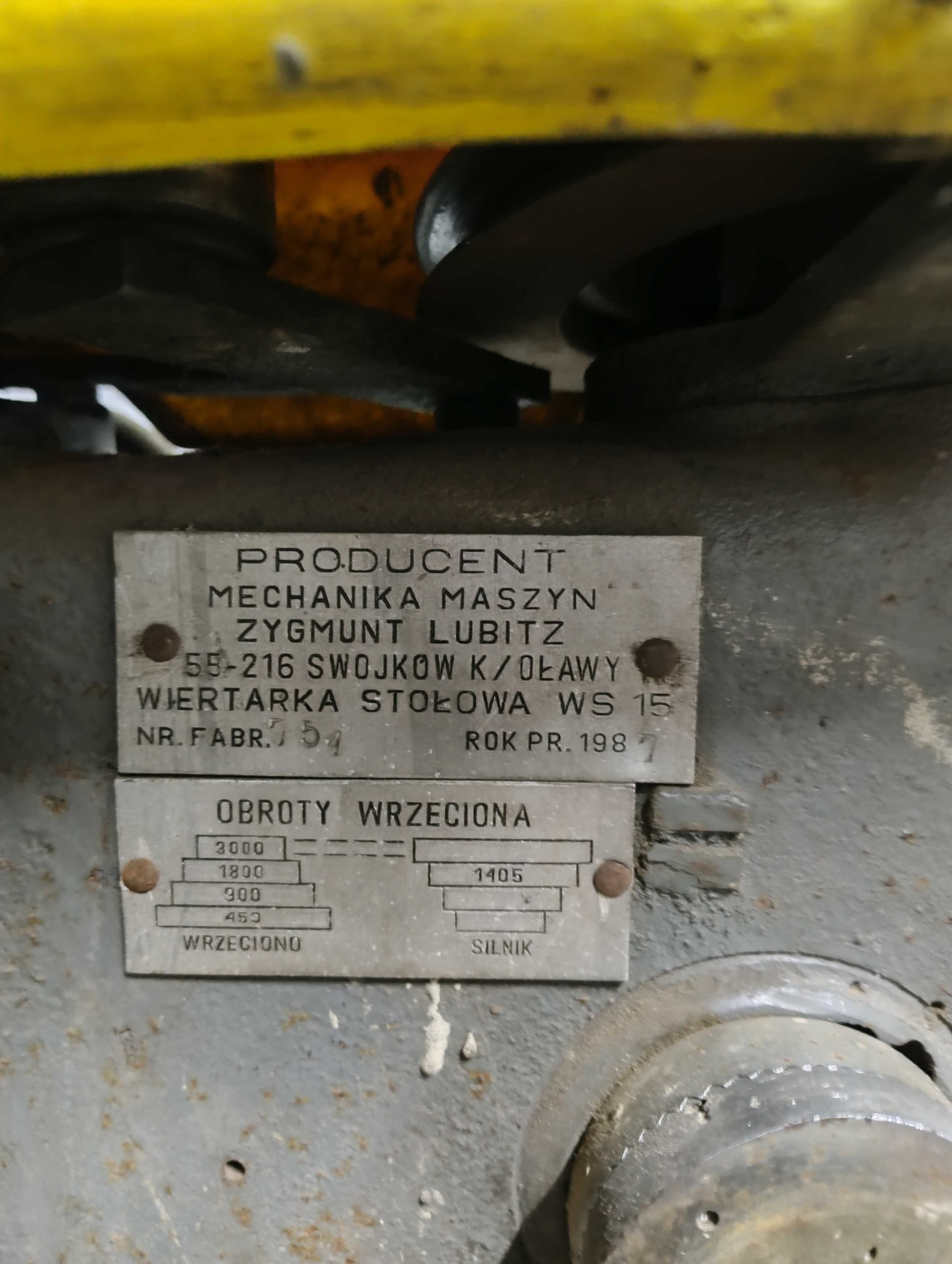 Sprzedam wiertarkę WS 15
