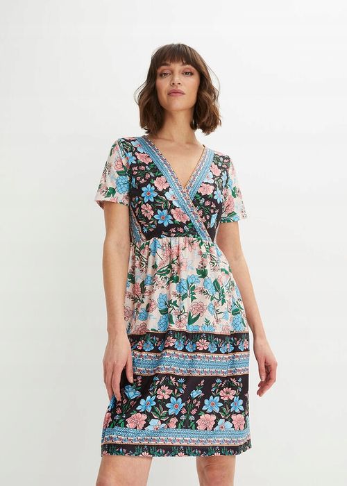 B.P.C sukienka kopertowa we wzory 36/38.