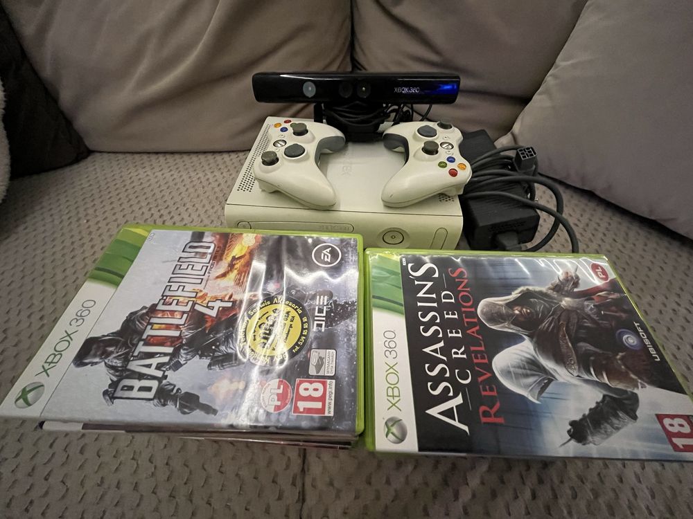 Xbox 360 + gry kinect