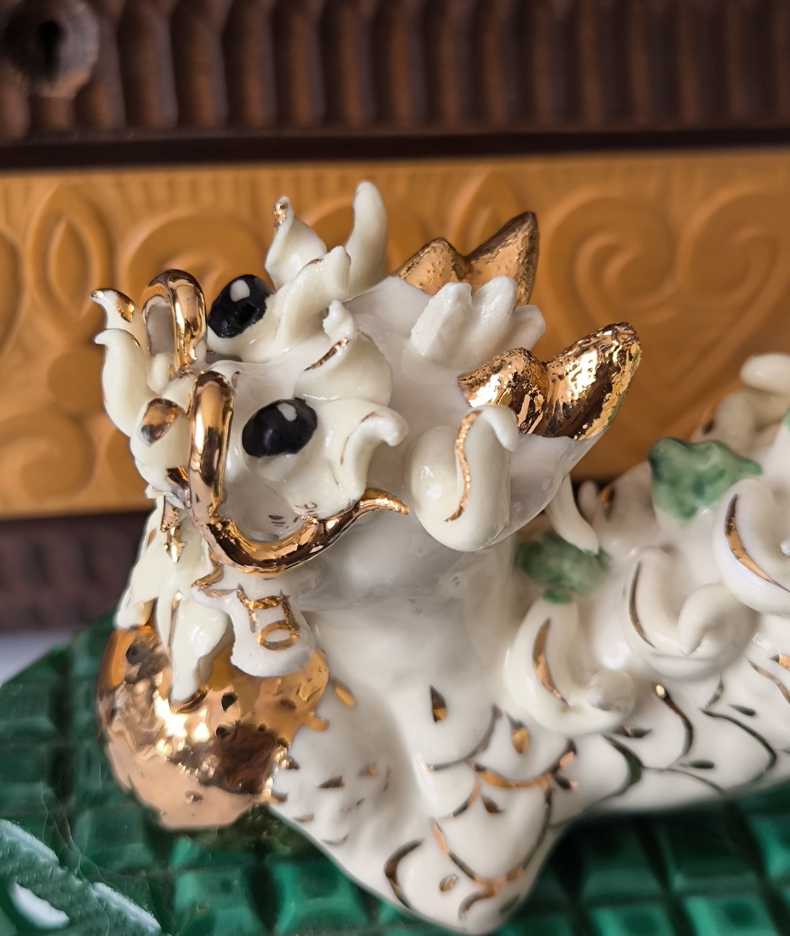 Figurka Smok chiński piękna stara porcelana
