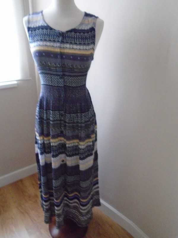 Vestido comprido étnico