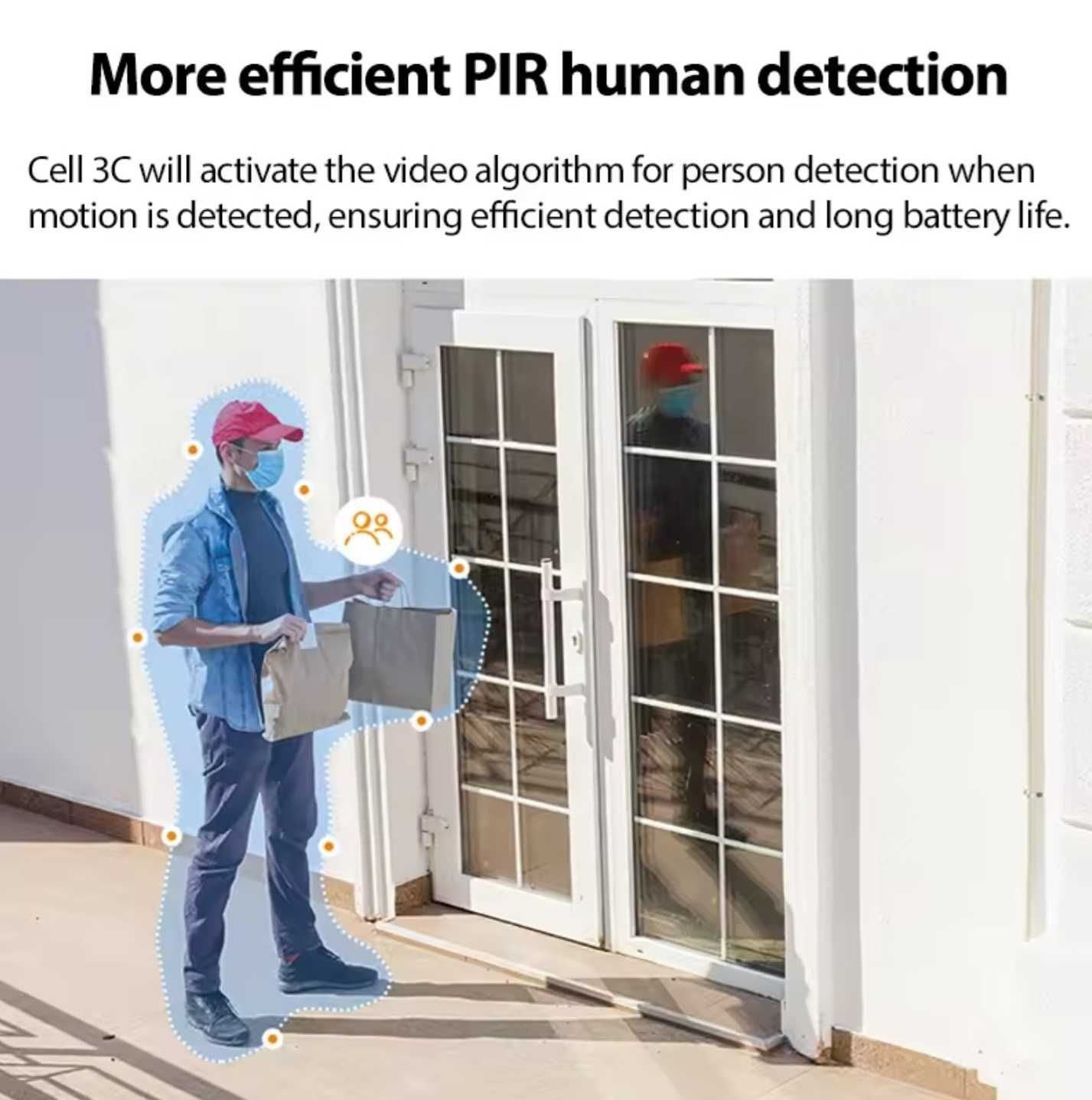 Аккумуляторная камера Imou Cell 3С AIO 3mp + солнечная панель