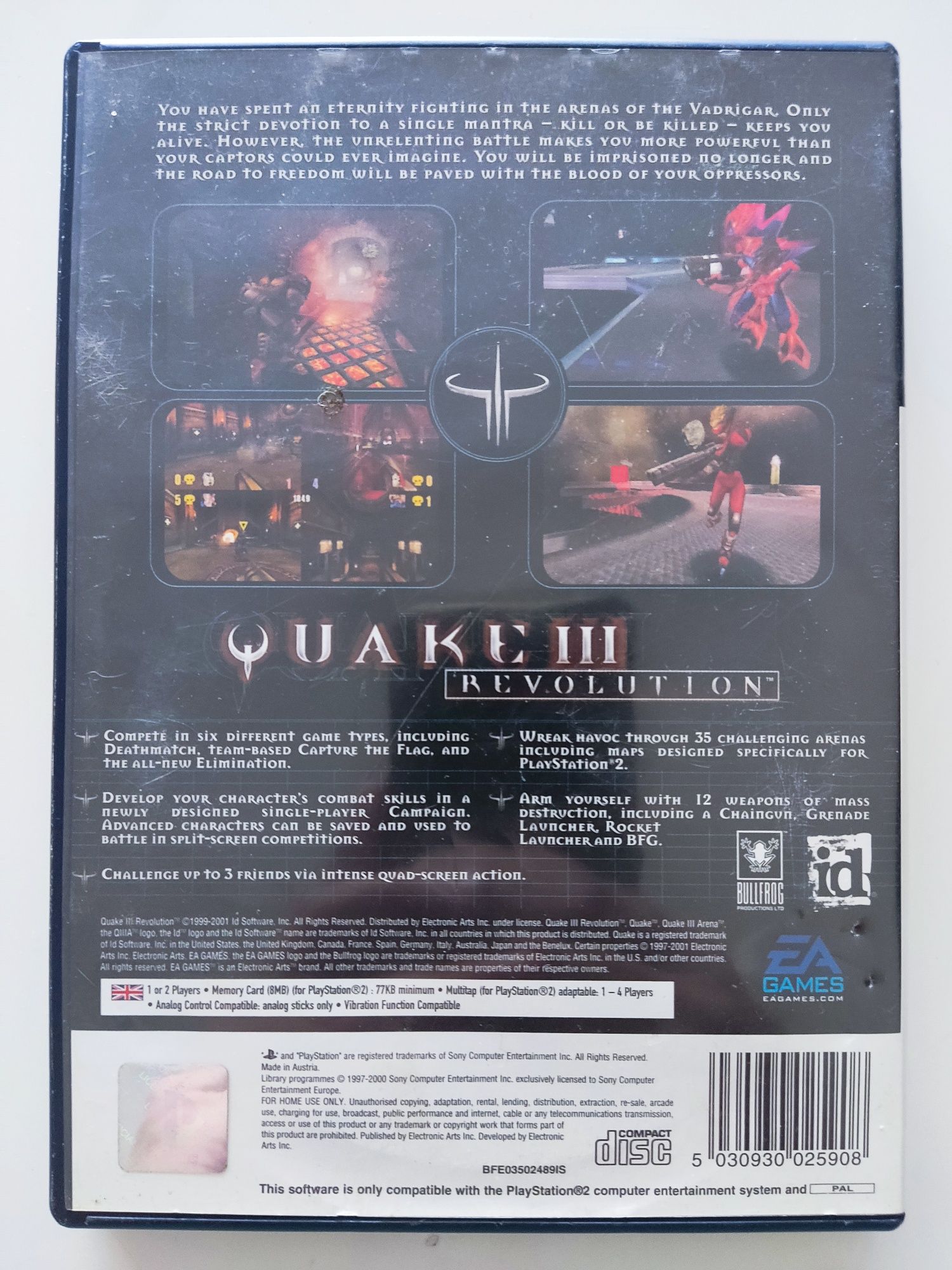 Quake 3 Revolution na PlayStation 2