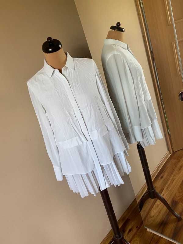 M  Banana republic koszula tunika laczone materialy falbanki oversize