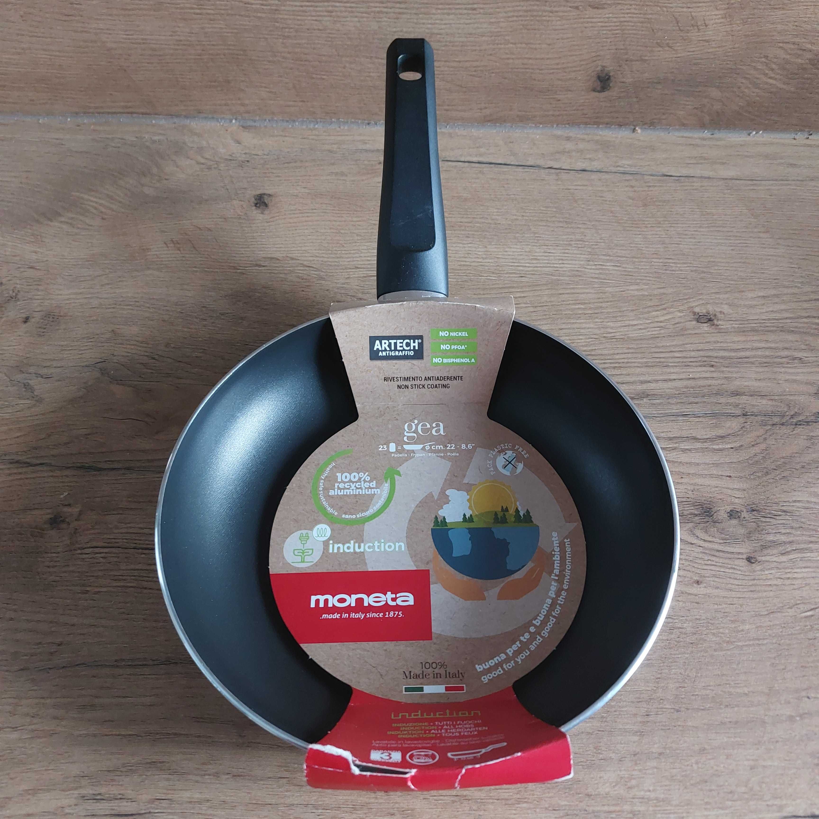 Moneta  Włoska Patelnia aluminiowa 22 cm Indukcja