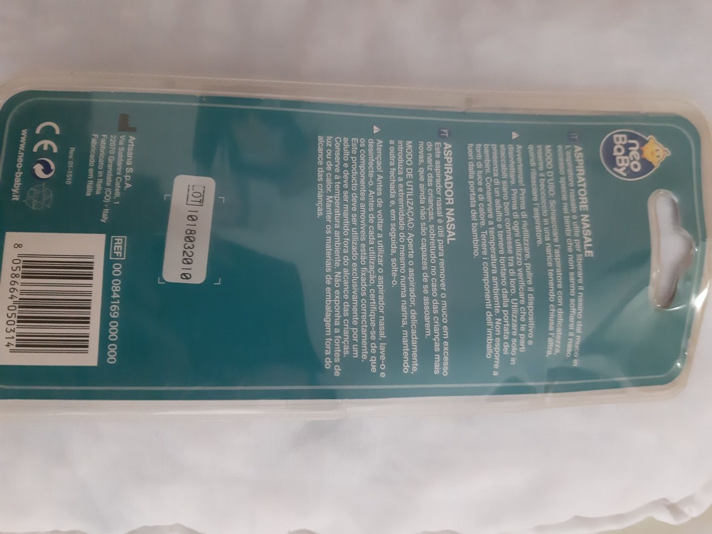 Aspirador nasal neo baby
