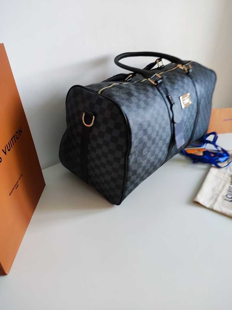 Louis Vuitton Torba podróżna, na siłownię, weekendowa, skóra 56-50