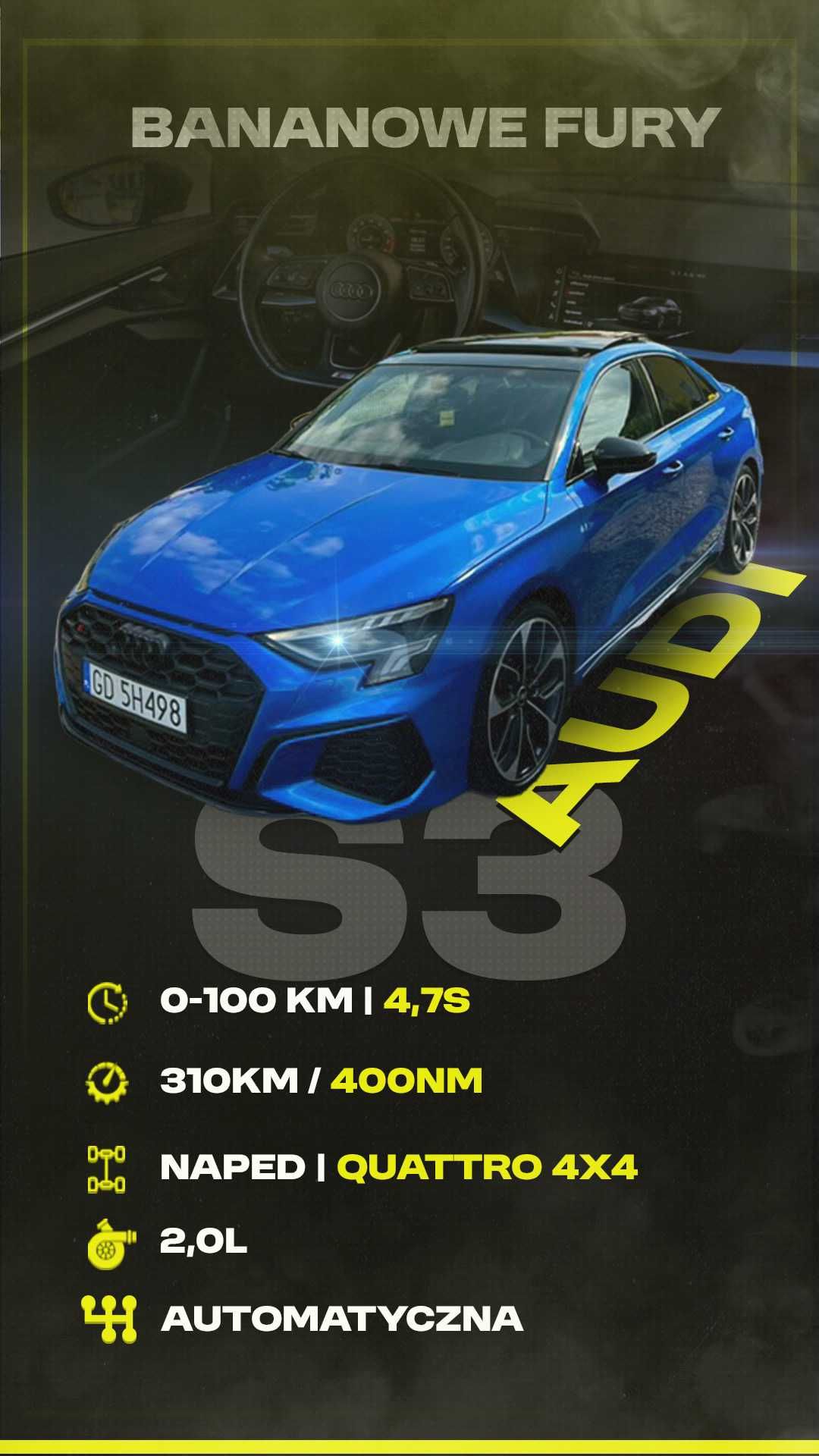 Wypożyczalnia samochodów sportowych BMW AUDI MERCEDES