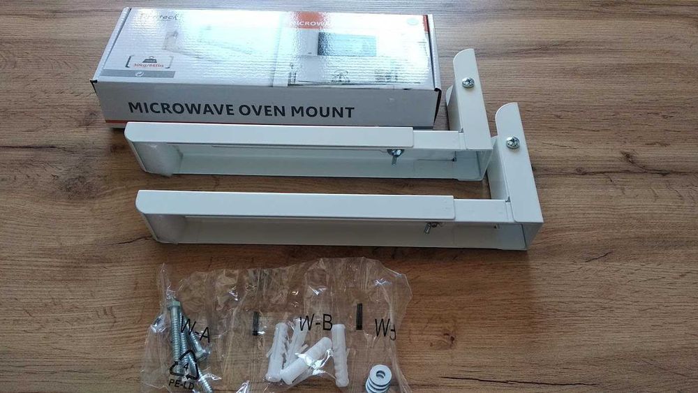 Кронштейн кріплення для мікрохвильовки Brateck MB-6 W білого кольору