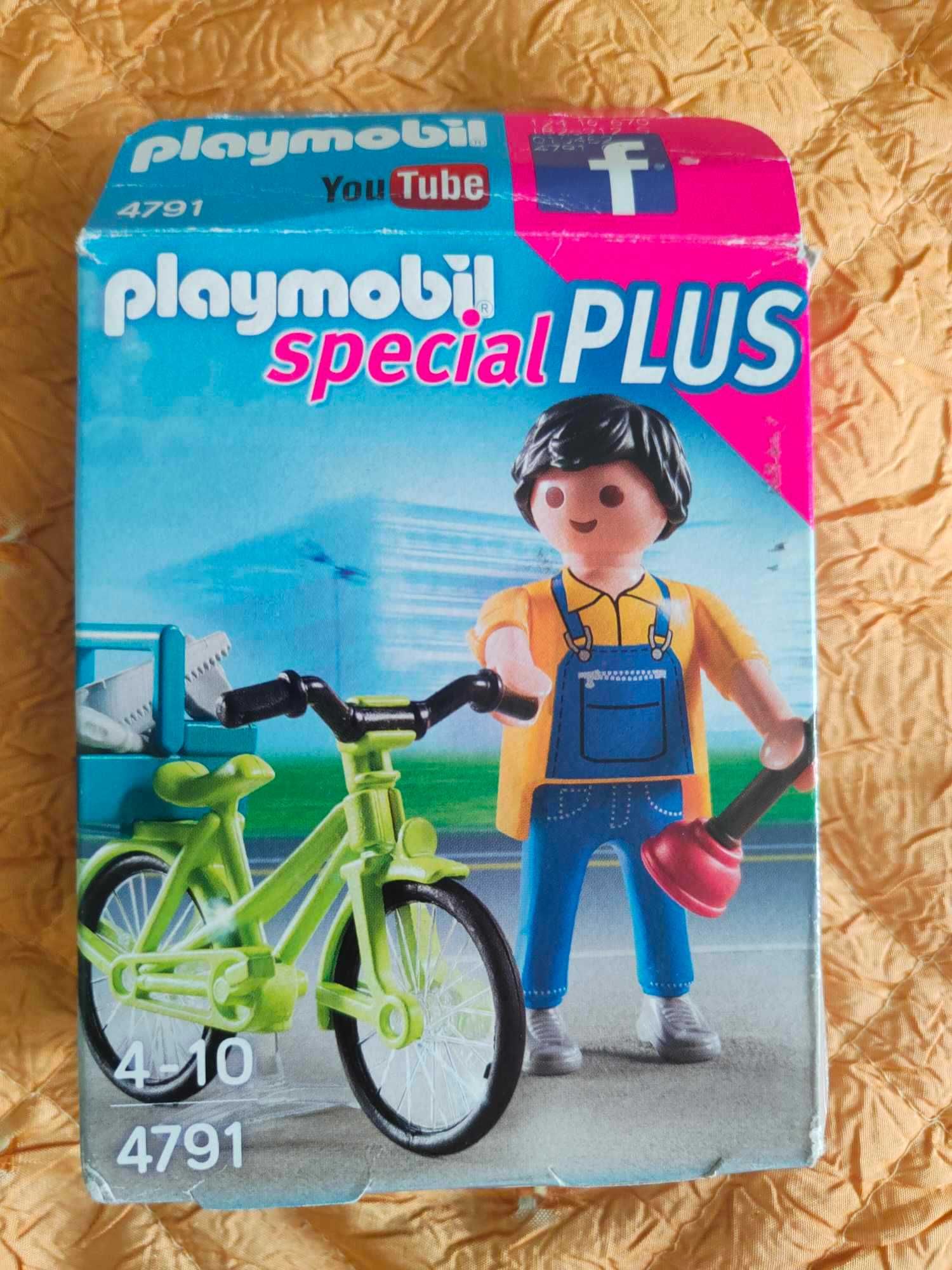 Playmobil 4791 Specials Plus rzemieślnik z rowerem - komplet pudełko