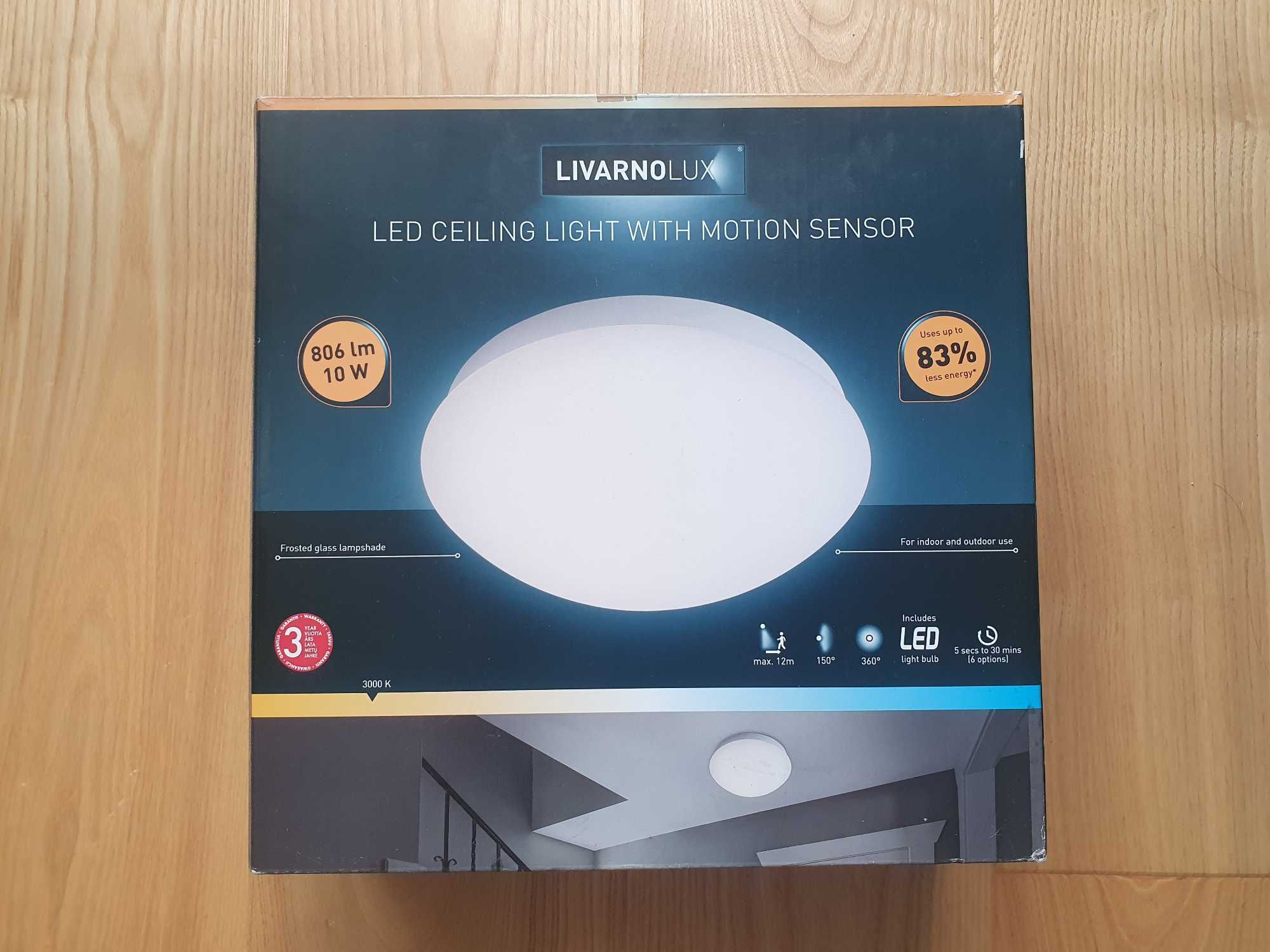 Plafon LED z czujnikiem ruchu