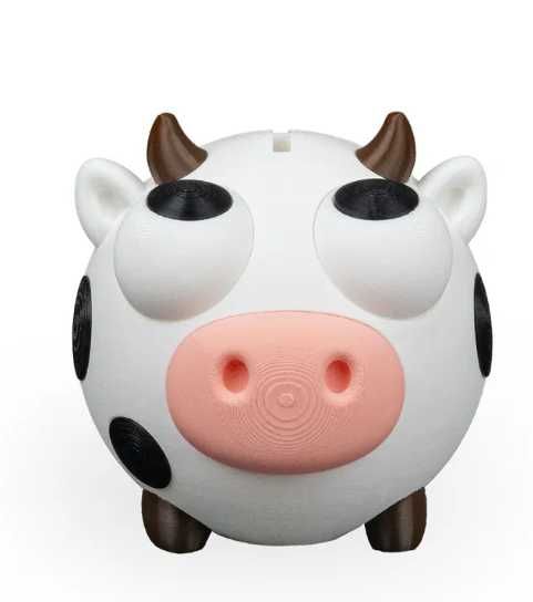 Mealheiro vaca 3D - Design Único