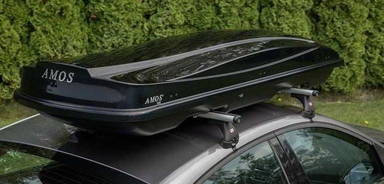 Box dachowy Bagażnik Kufer Boks bagażowy AMOS Travel Pack 440 Czarny