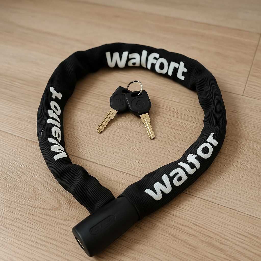 Zapięcie do roweru Walfort solidne nowe 120cm