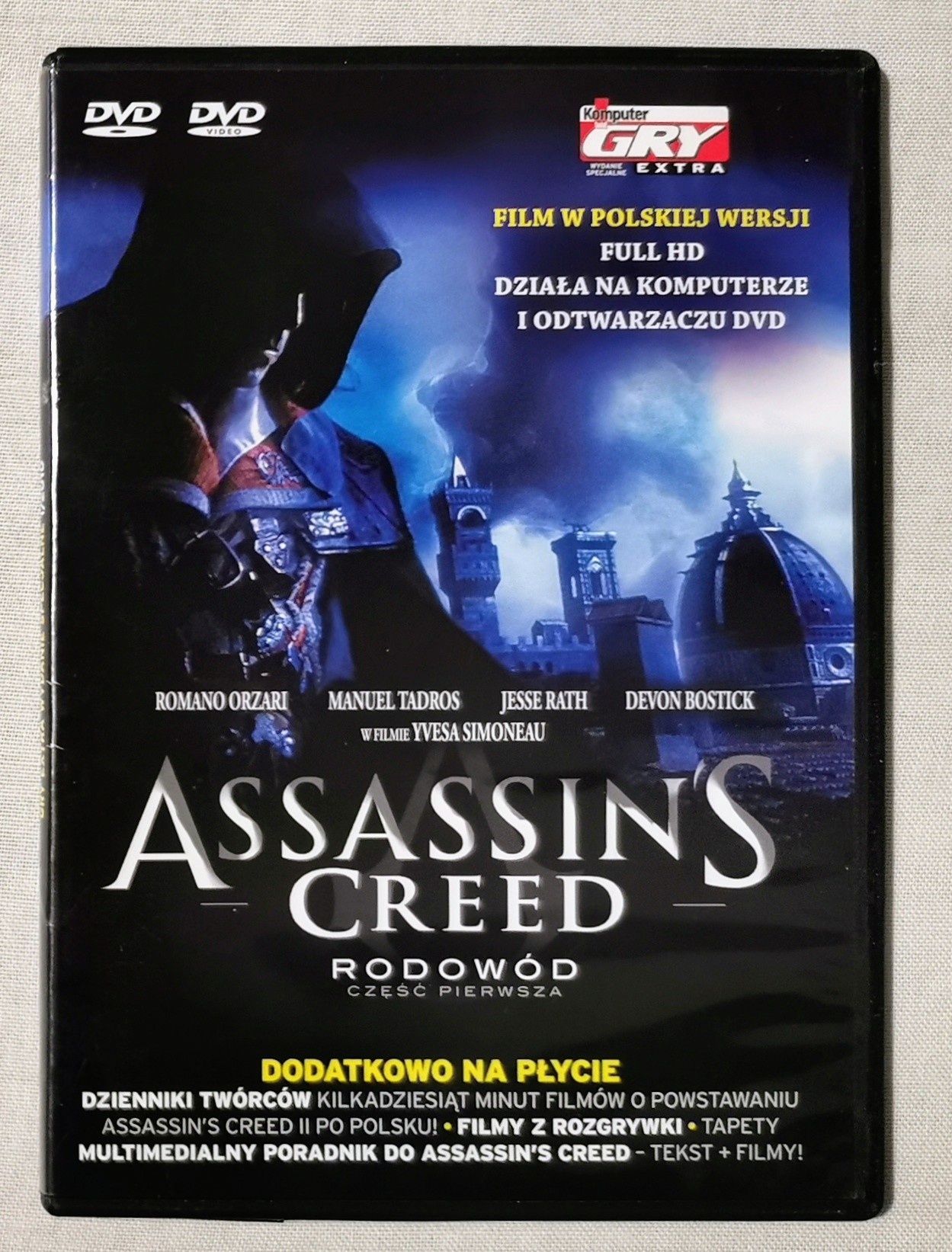 Assassin's Creed Rodowód PL część pierwsza film płyta DVD dla fanów !