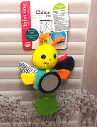 Іграшка м'яка навісна INFANTINO Метелик з прорізувачем