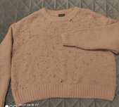 Sweter pudrowy róż