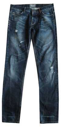 Spodnie męskie długie jeans pas 88cm
