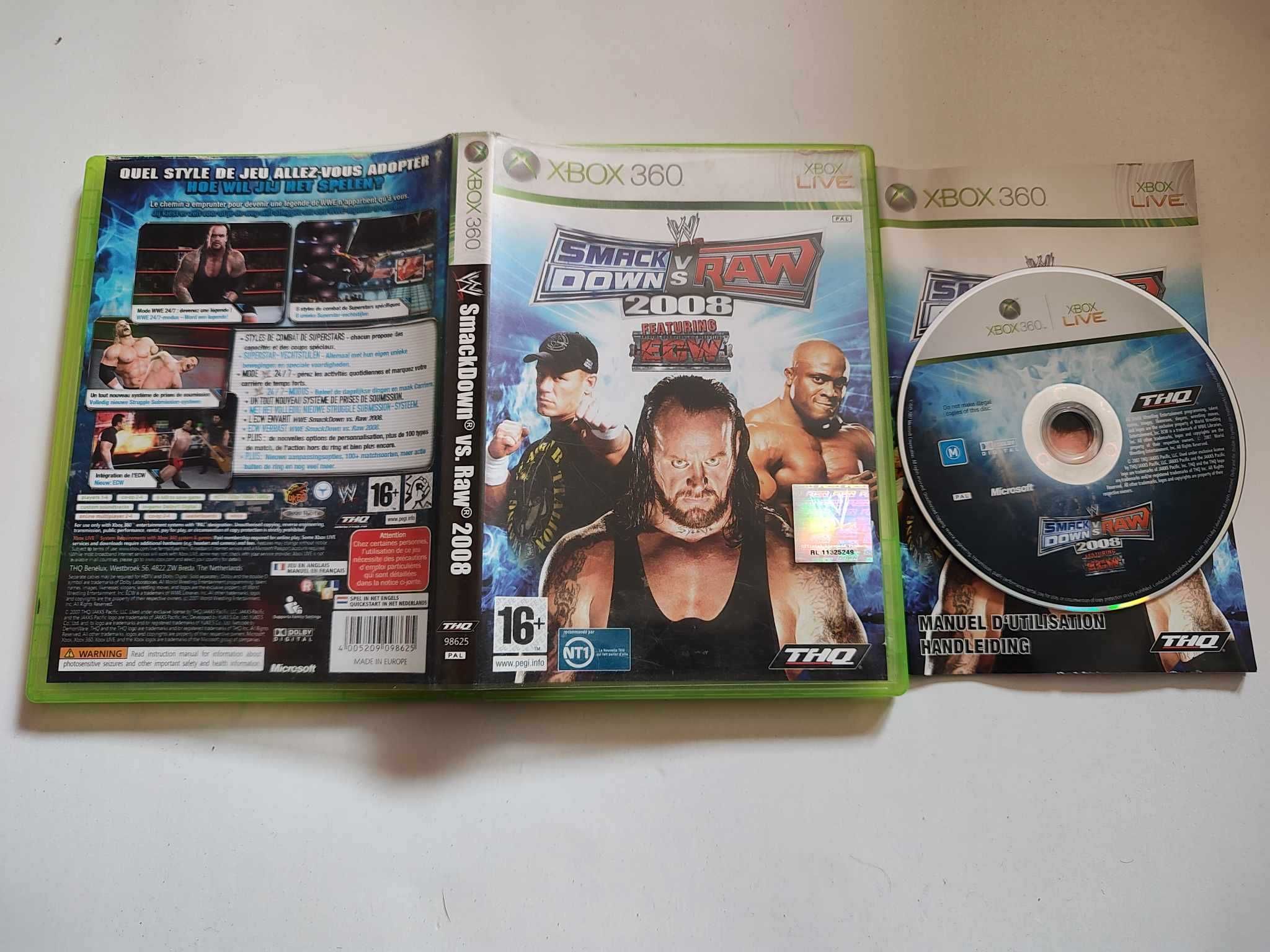 Xbox 360 gra Smack Down vs RAW 2008