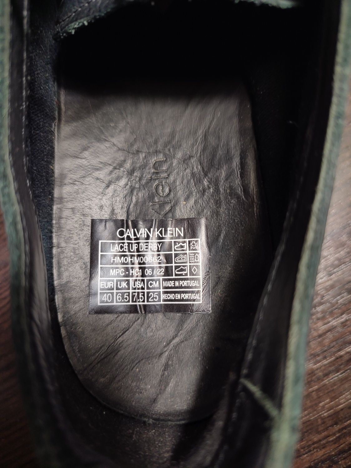 Мужские ботинки туфли Calvin Klein натуральная кожа размер 40