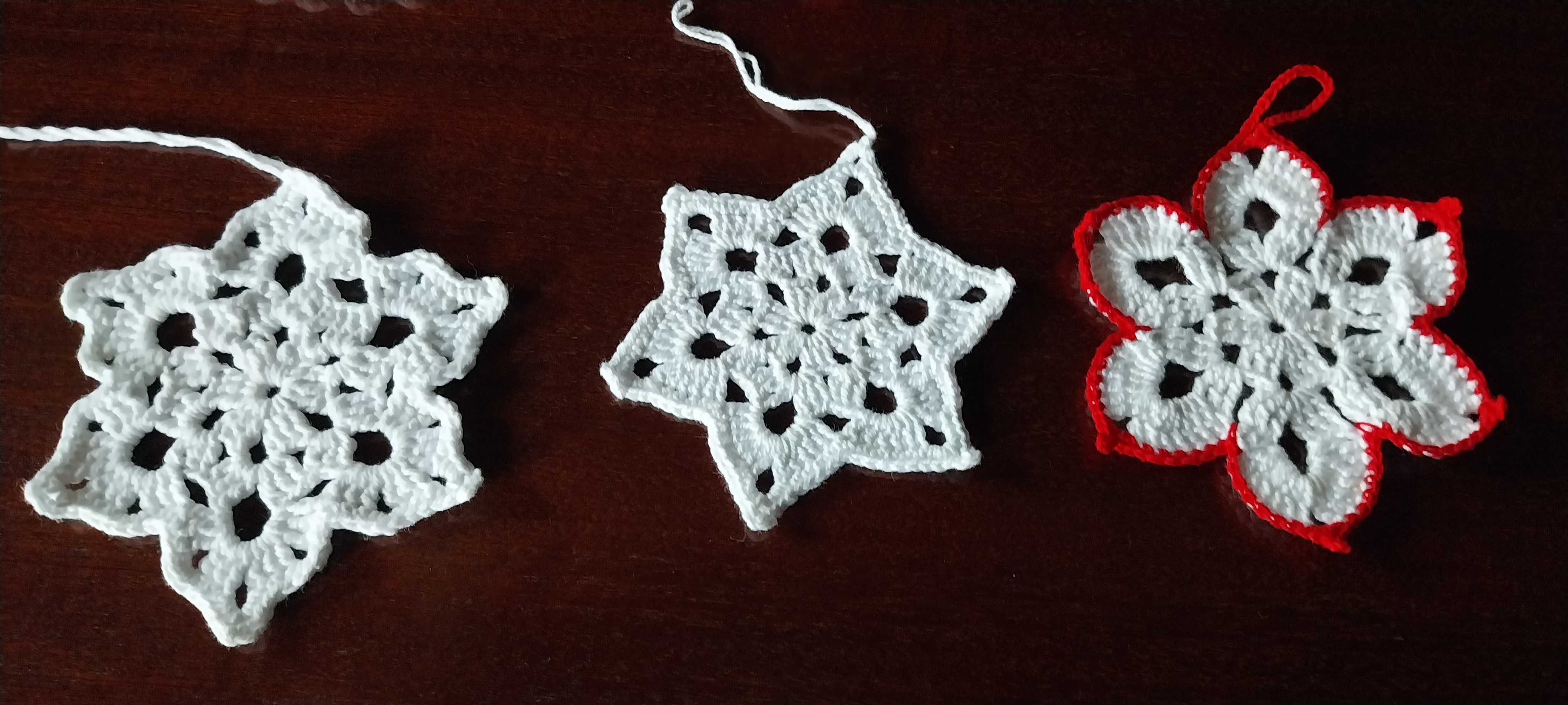 Peças de croché /pendentes p/Natal