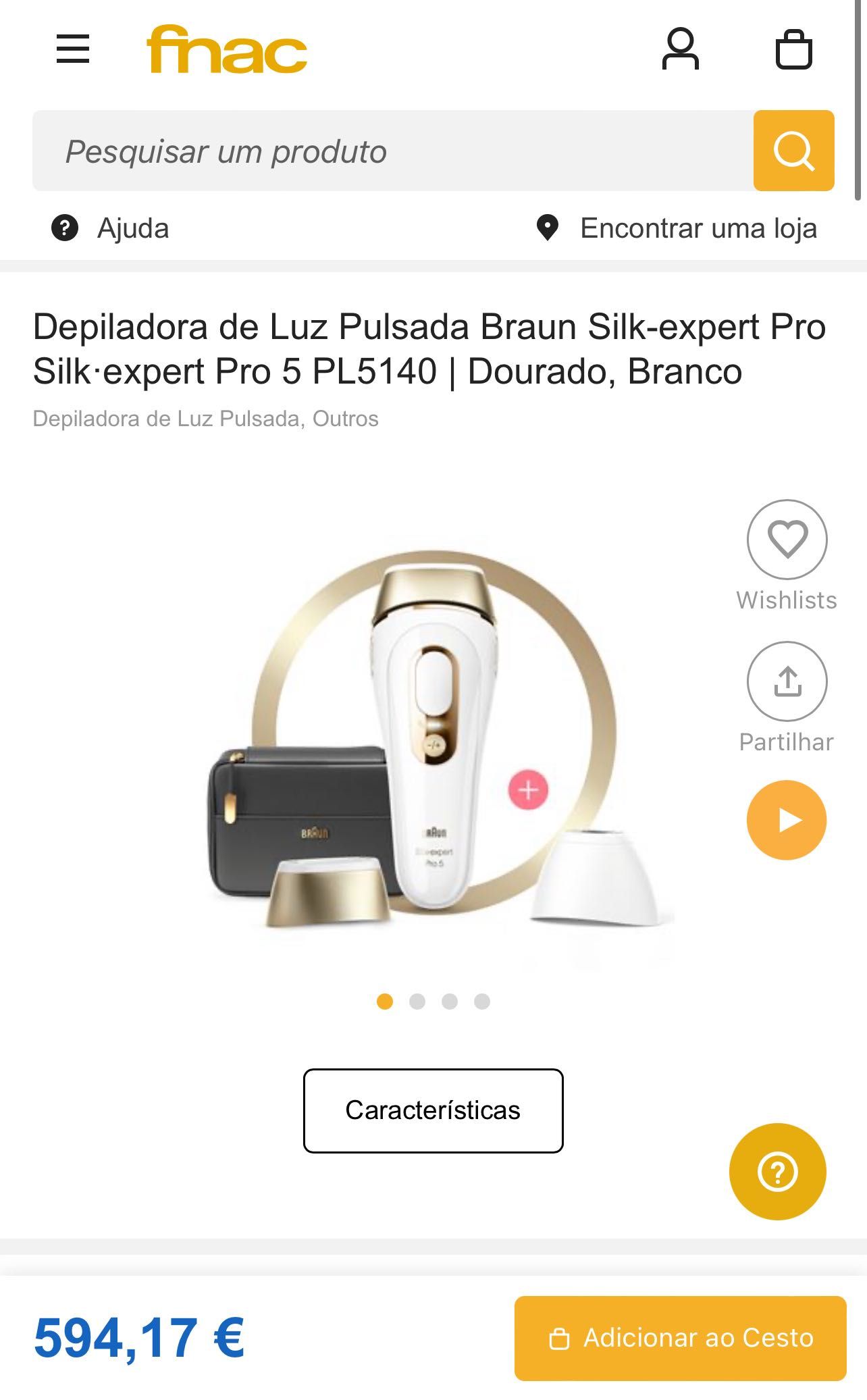 Depiladora Ipl Braun Silk Expert S5 Pl5140