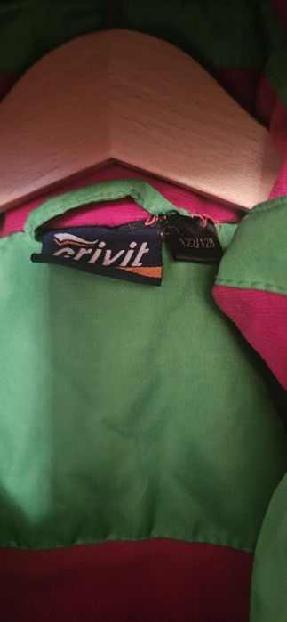 Zestaw narciarski zimowy 122 128 kurtka spodnie czarne brugi