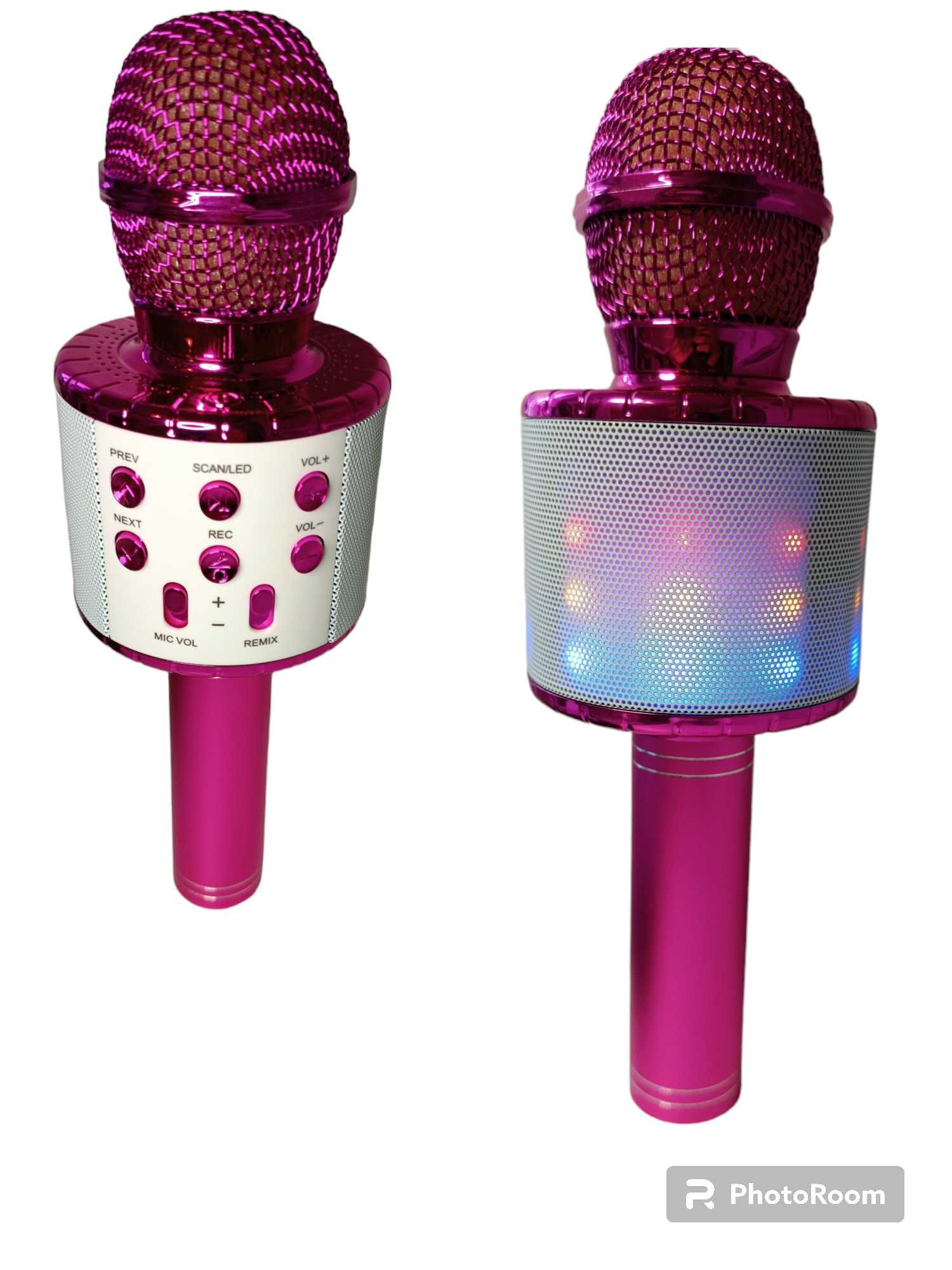 Bezprzewodowy mikrofon karaoke z głośnikiem