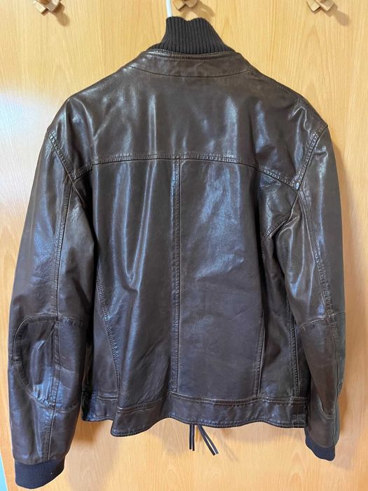 Casaco de Couro Masculino da Armani, original, made in Italy
