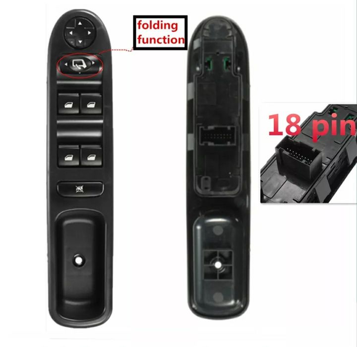 Comando Botão Interruptor Vidros Peugeot 207/207SW/207cc, Citroen C3
