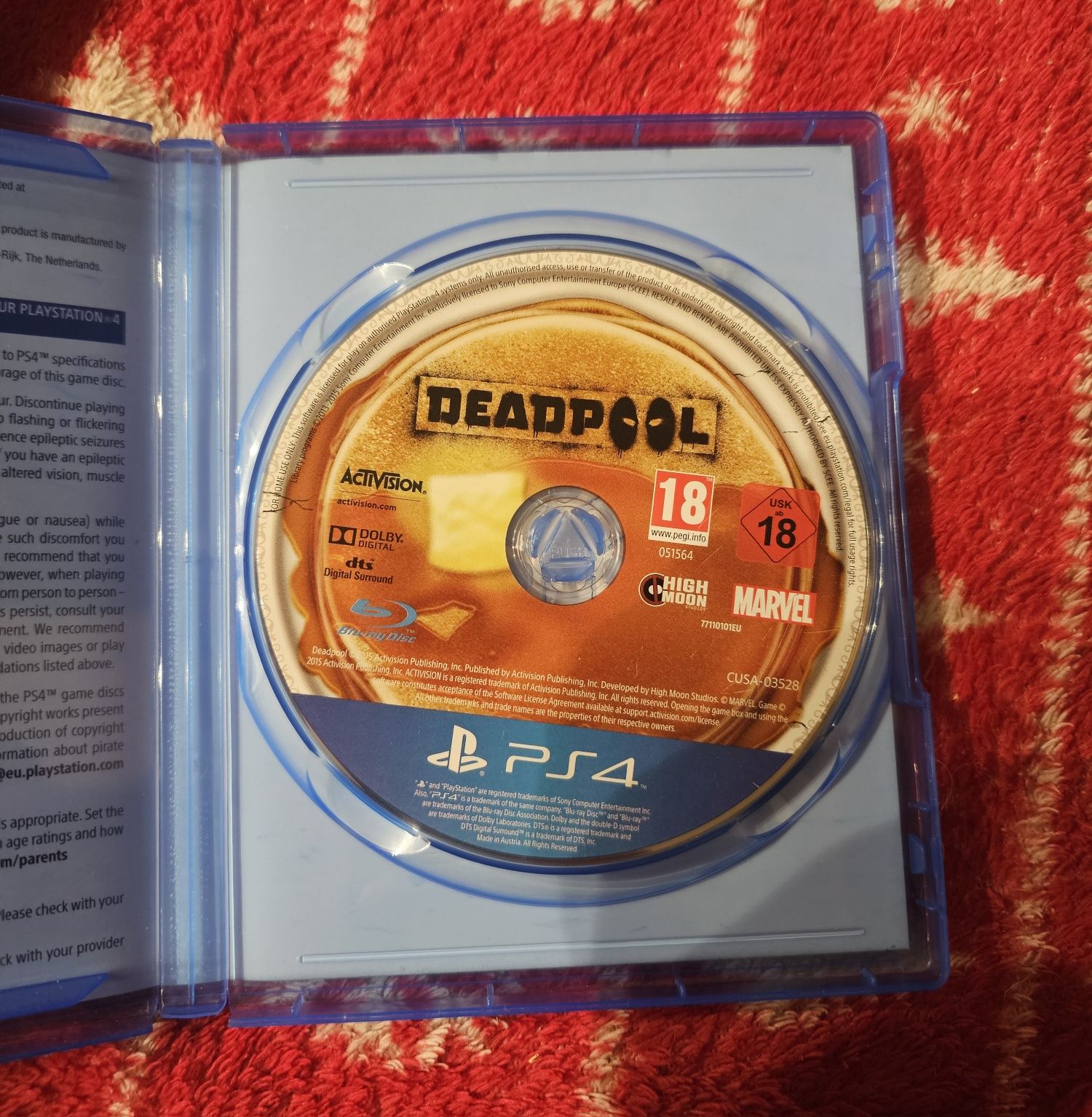 Gra Deadpool ps4/ps5 unikat