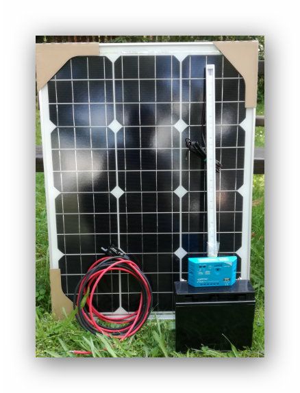 Panel Słoneczny PV LED do przyczepy Domku Altany Działki Zestaw
