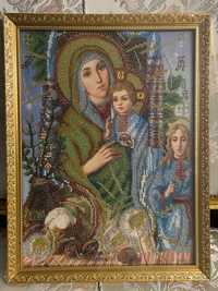 Икона православная вышитая бисером