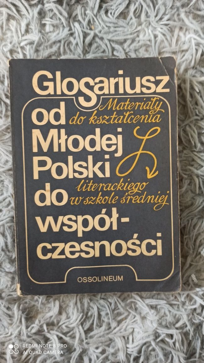 Książka Glosariusz od Młodej Polski do współczesności