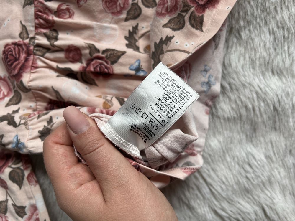 Sukienka dla dziewczynki w jesienny wzór 86 H&M