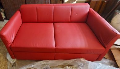 Skórzana sofa z funkcją do spania 160x210