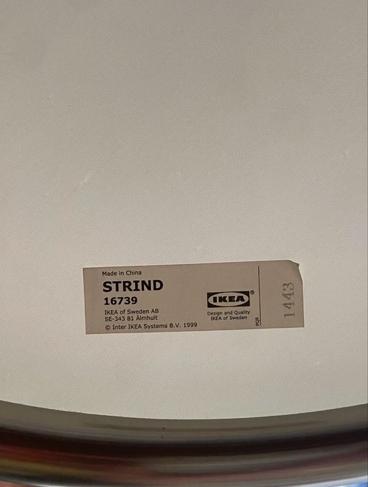 Ikea Strind vintage mesa de apoio com rodas