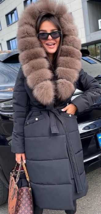 Куртка с мехом песца Дубленка