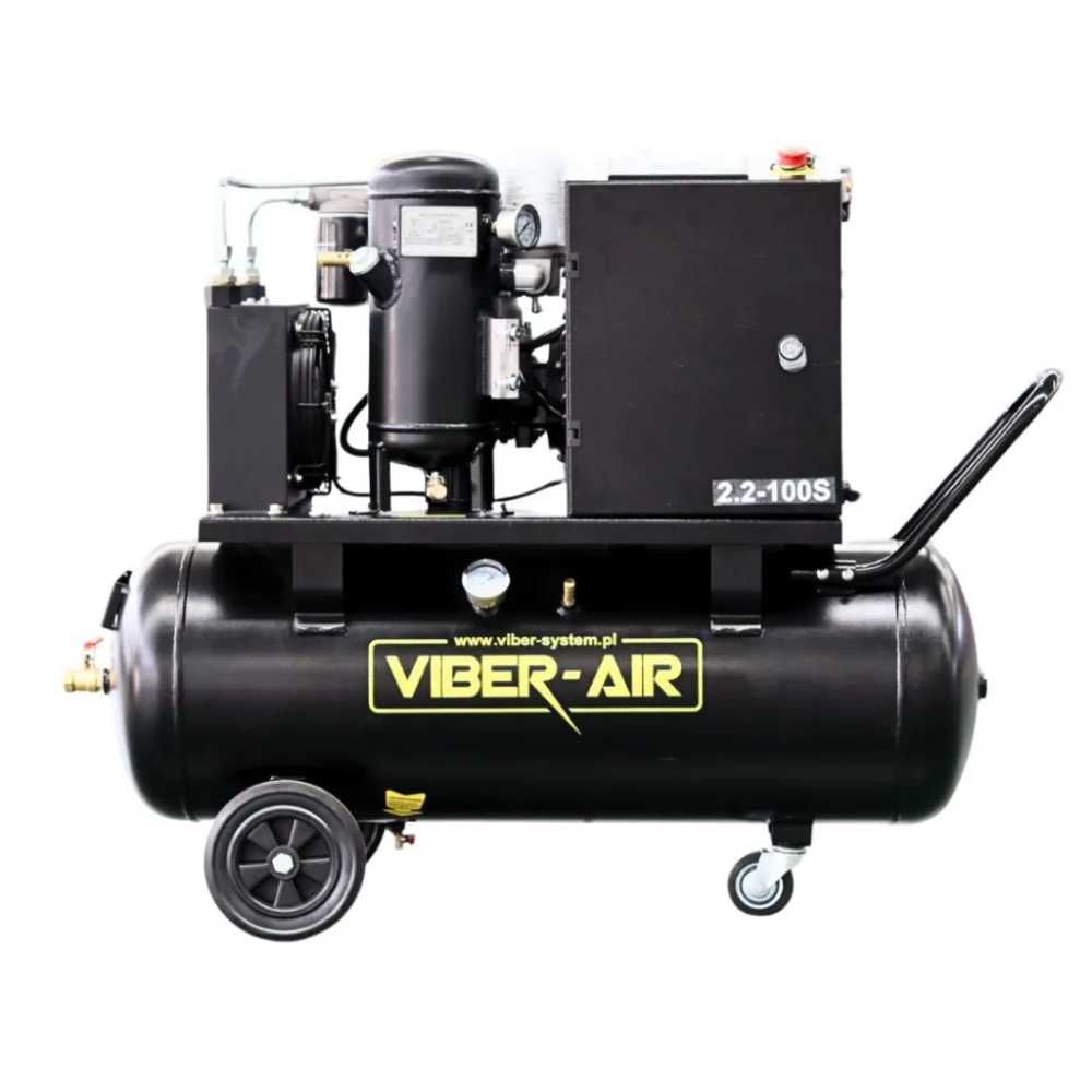 Kompresor śrubowy sprężarka 100L 2,2kW 230V wyświetlacz